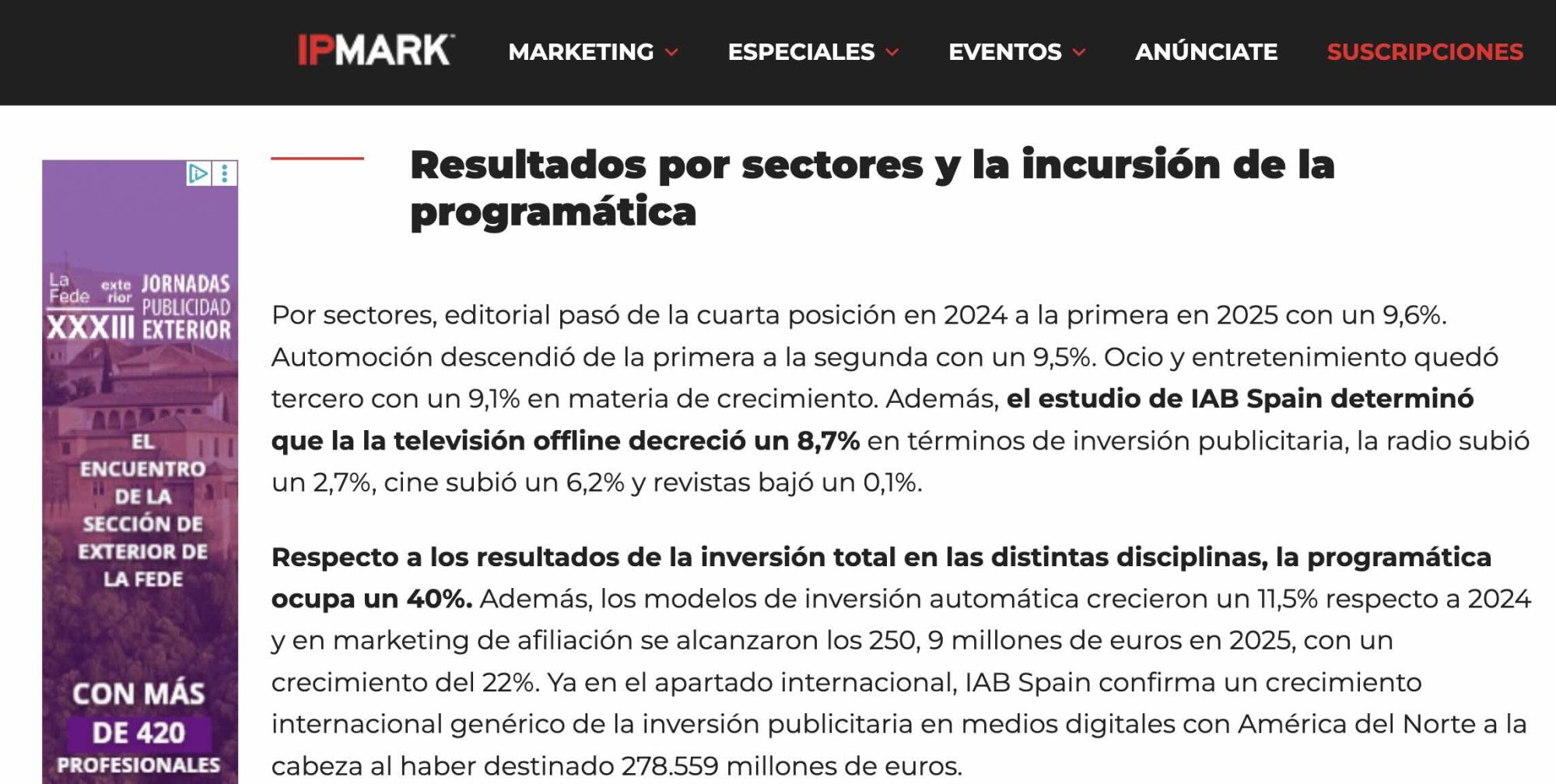 trafico nativo anunciantes editores