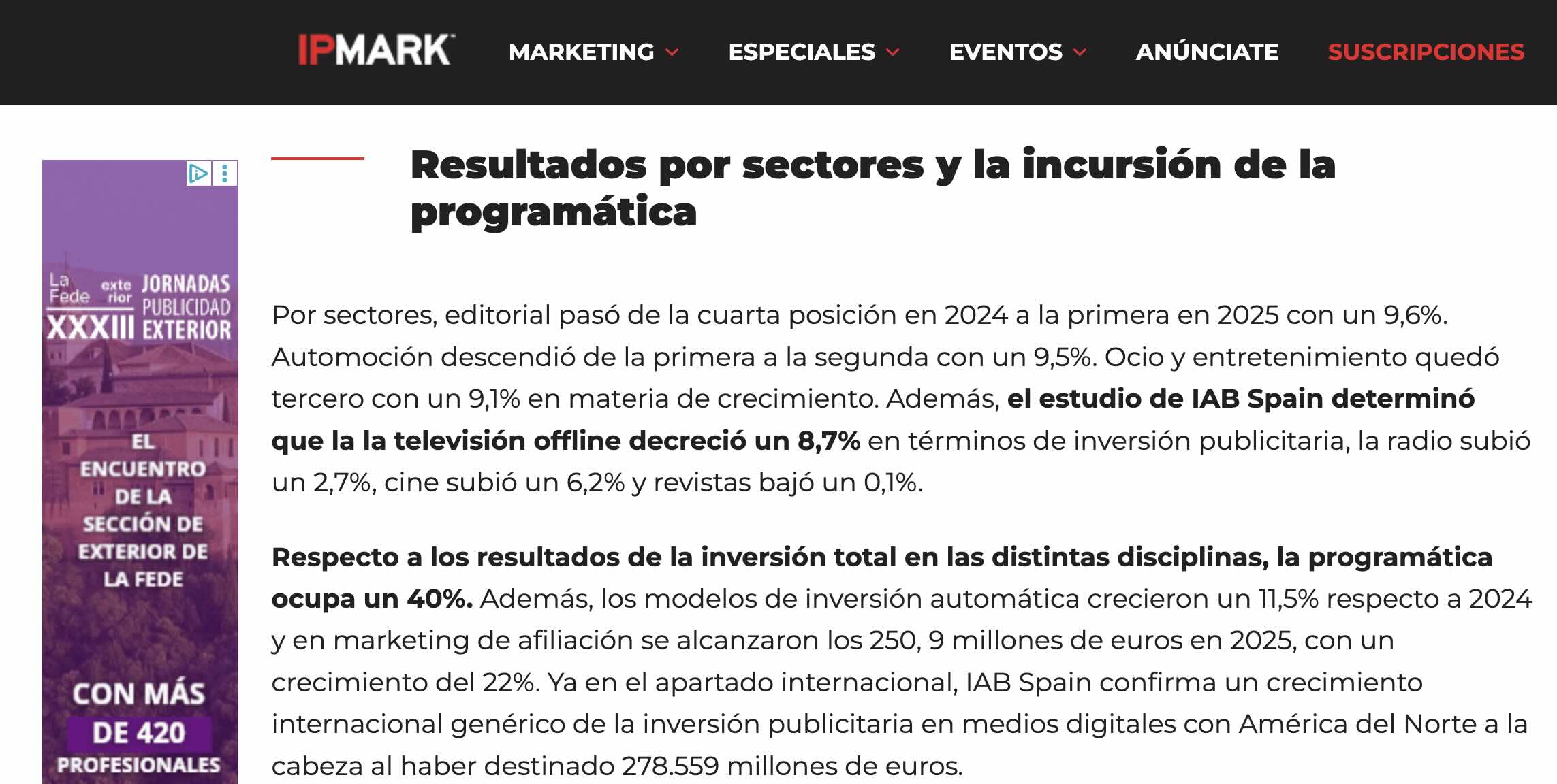 trafico nativo anunciantes editores