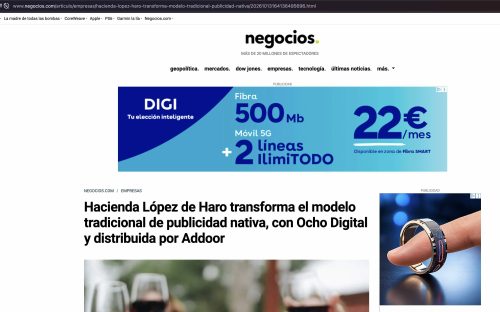 innovación en publicidad nativa en españa addoor